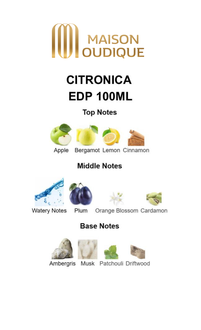Citronica Perfume | Sophisticated Fresh Oriental