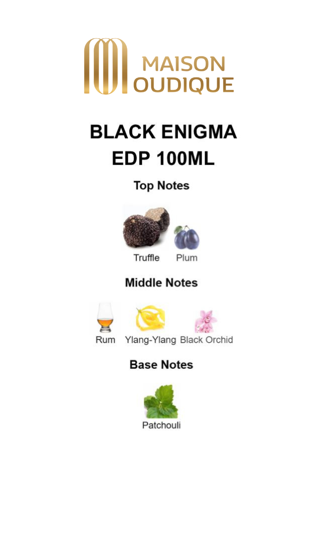 Black Enigma Perfume | Bold Dark Elegance