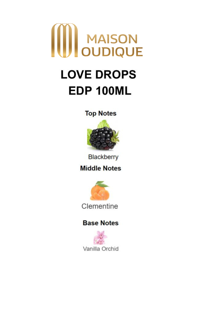 Love Drops Perfume | Soft Fruity Warm Scent by Maison Oudique